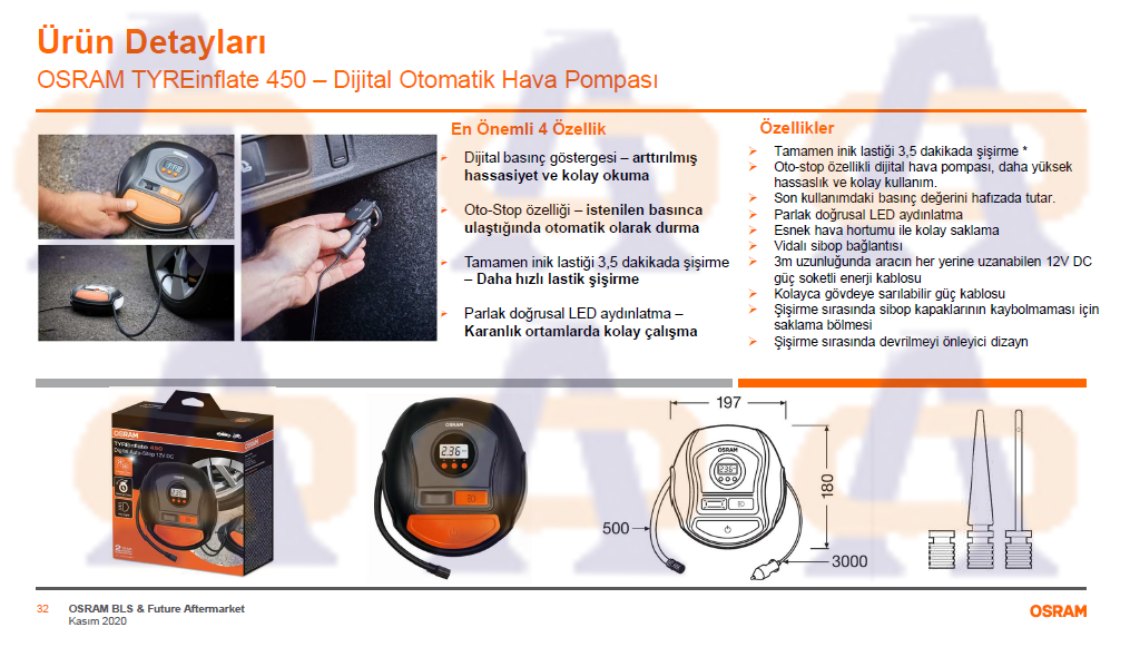 Osram Hava Pompası Dijital 450 OTI450